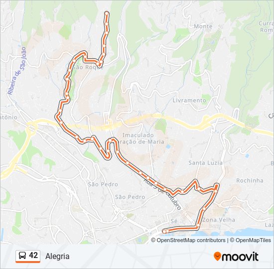 Rota da linha 42b: horários, paradas e mapas - Alto De Olaria (Atualizado)