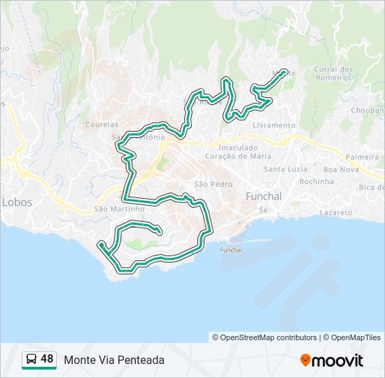 48 Bus Line Map