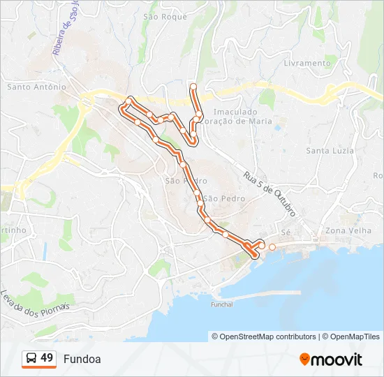 49 Bus Line Map