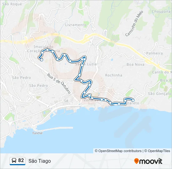82 Bus Line Map