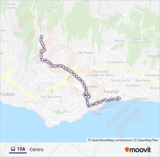 10A Bus Line Map