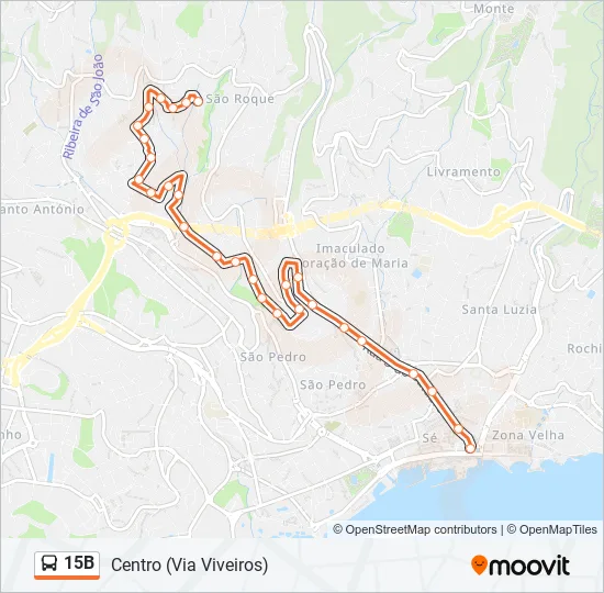 15B Bus Line Map
