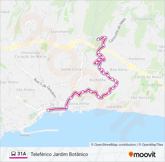 31A Bus Line Map