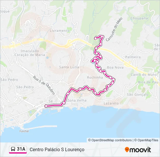 31A Bus Line Map