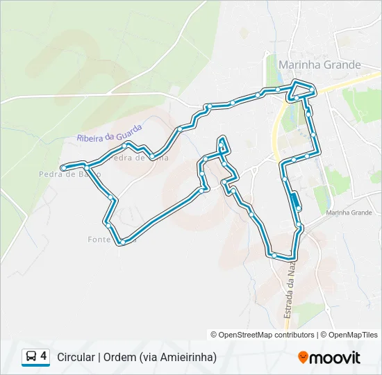 4 Bus Line Map