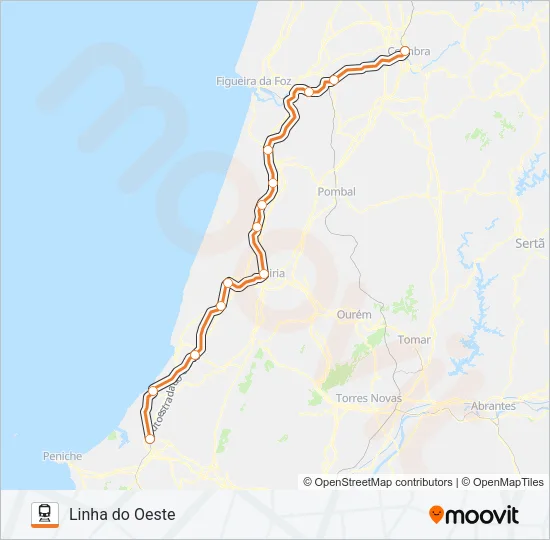 L. OESTE  Line Map