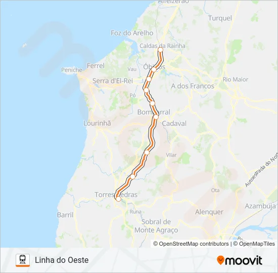 L. OESTE  Line Map