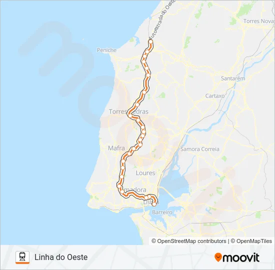 L. OESTE  Line Map