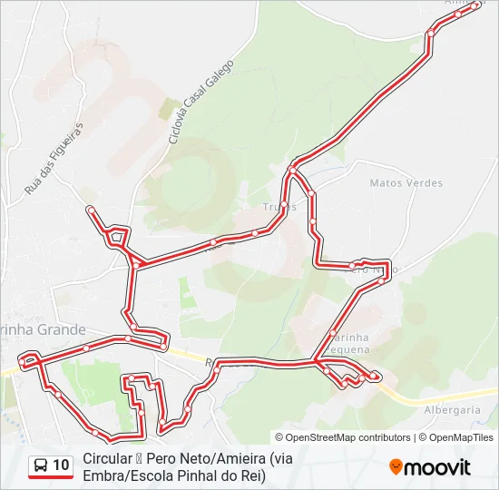 10 Bus Line Map