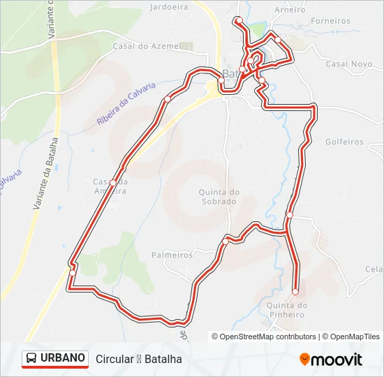URBANO Bus Line Map