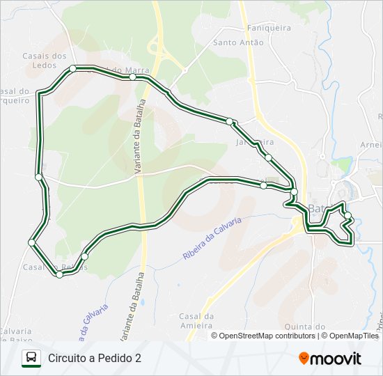 CIRCUITO 2 Bus Line Map