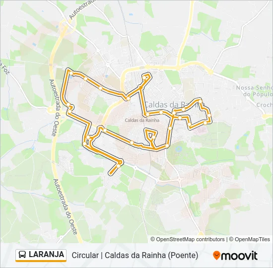 LARANJA Bus Line Map
