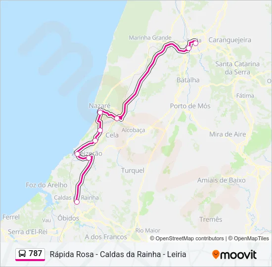 787 Bus Line Map