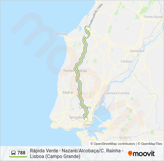 788 Bus Line Map
