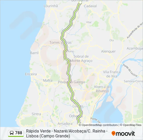 788 Bus Line Map