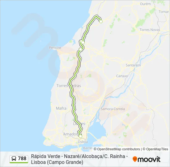 788 Bus Line Map