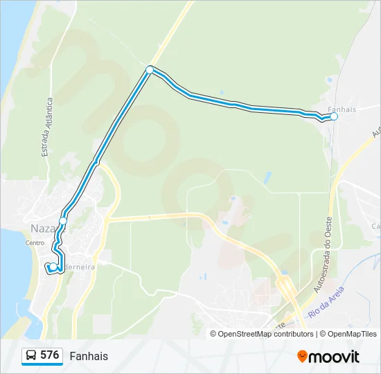 576 Bus Line Map