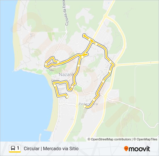 1 Bus Line Map