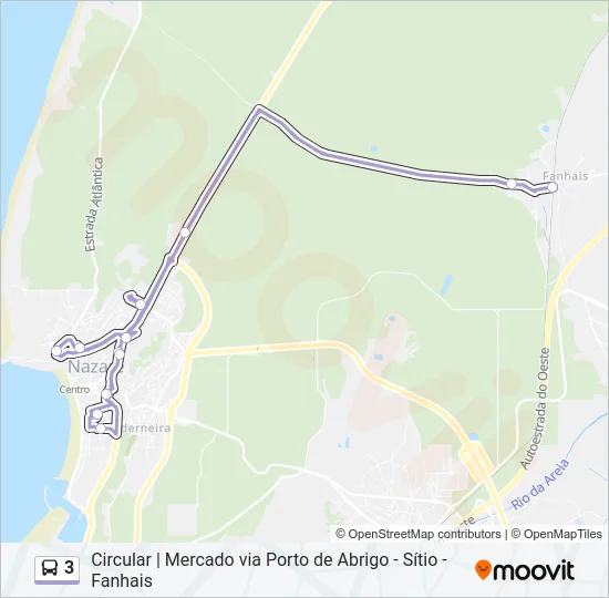 3 Bus Line Map
