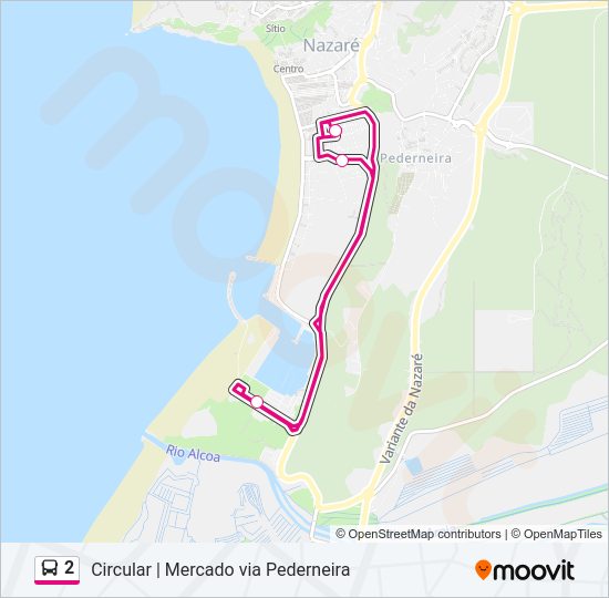 2 Bus Line Map