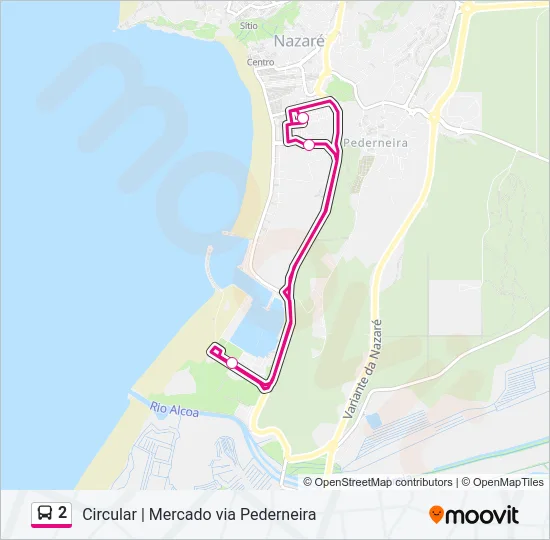 2 Bus Line Map