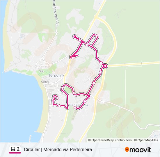 2 Bus Line Map