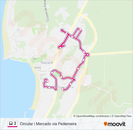 2 Bus Line Map