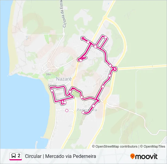 2 Bus Line Map