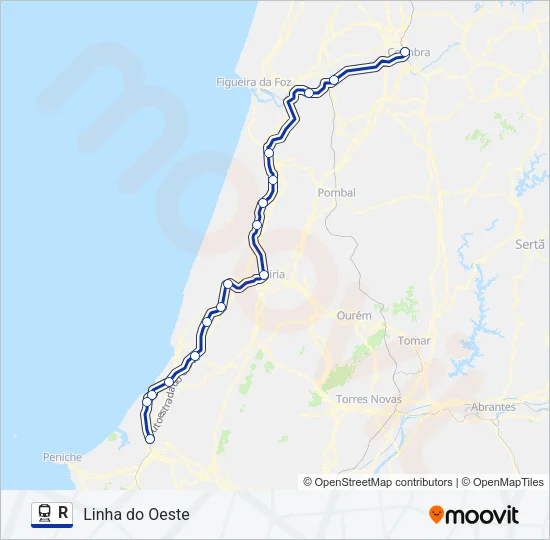 R Train Line Map