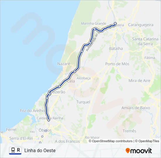 R Train Line Map