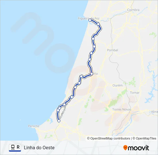 R Train Line Map
