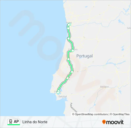 AP Train Line Map