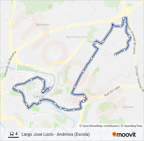 4 Bus Line Map