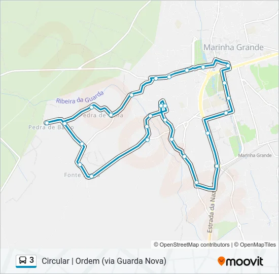 3 Bus Line Map