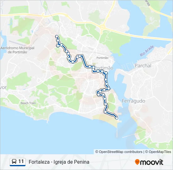 11 Bus Line Map