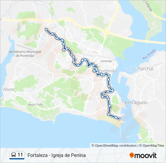 11 Bus Line Map