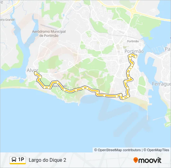 1P Bus Line Map