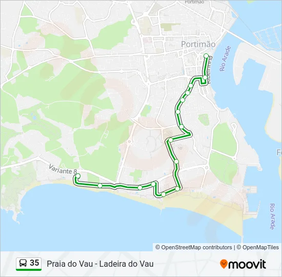 35 Bus Line Map