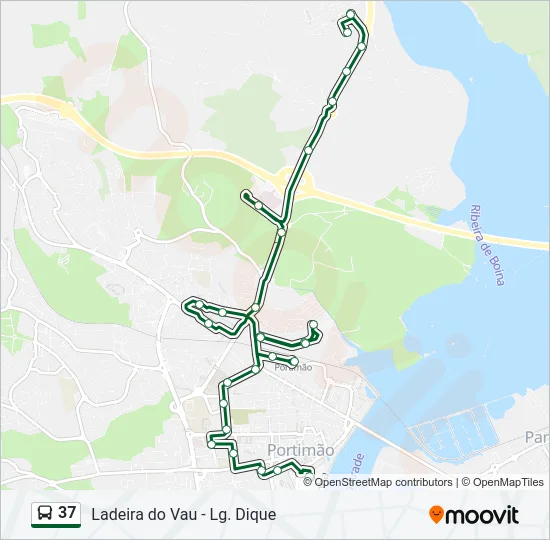 37 Bus Line Map