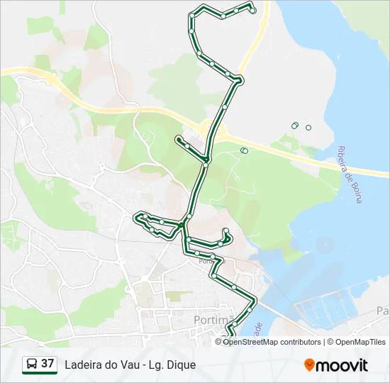 37 Bus Line Map