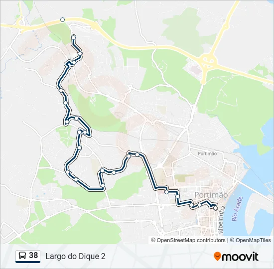 38 Bus Line Map