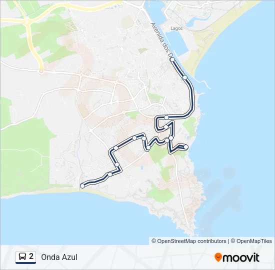 2 Bus Line Map