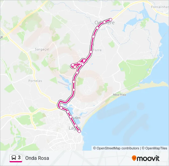 3 Bus Line Map