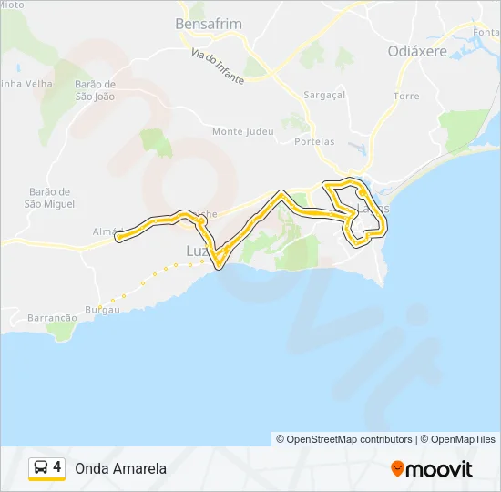 4 Bus Line Map