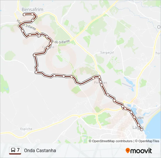 7 Bus Line Map