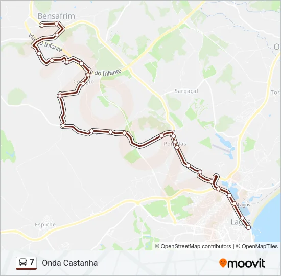 7 Bus Line Map