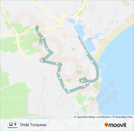 9 Bus Line Map