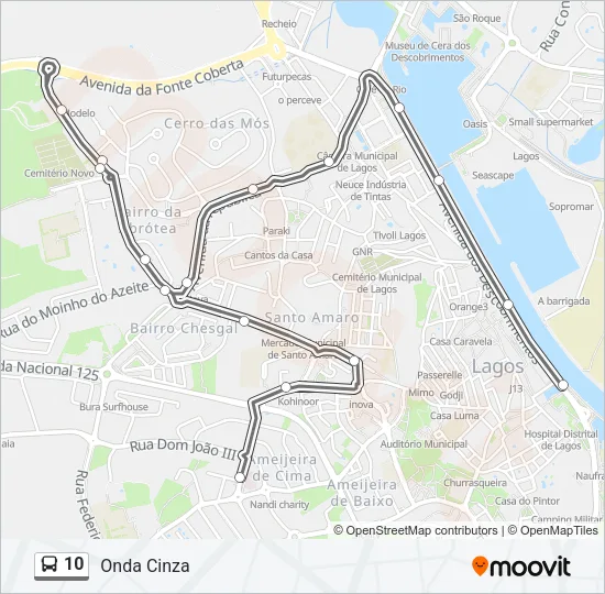 10 Bus Line Map