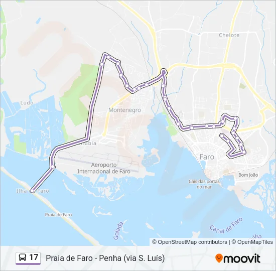 17 Bus Line Map