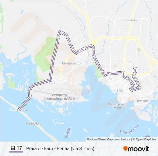 17 Bus Line Map